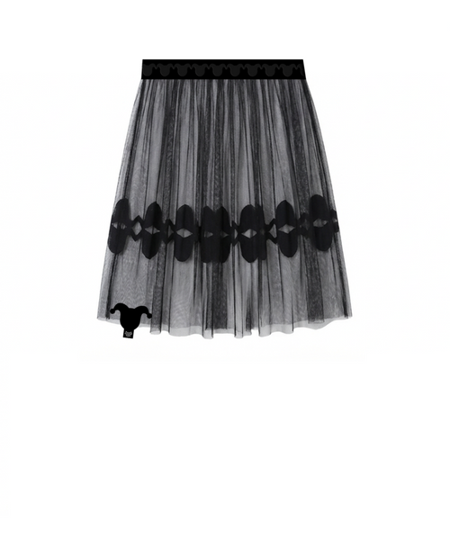 Airy Sheer Lace Long Skirt_ホワイト