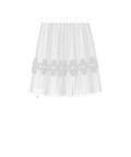 Airy Sheer Lace Long Skirt_ホワイト
