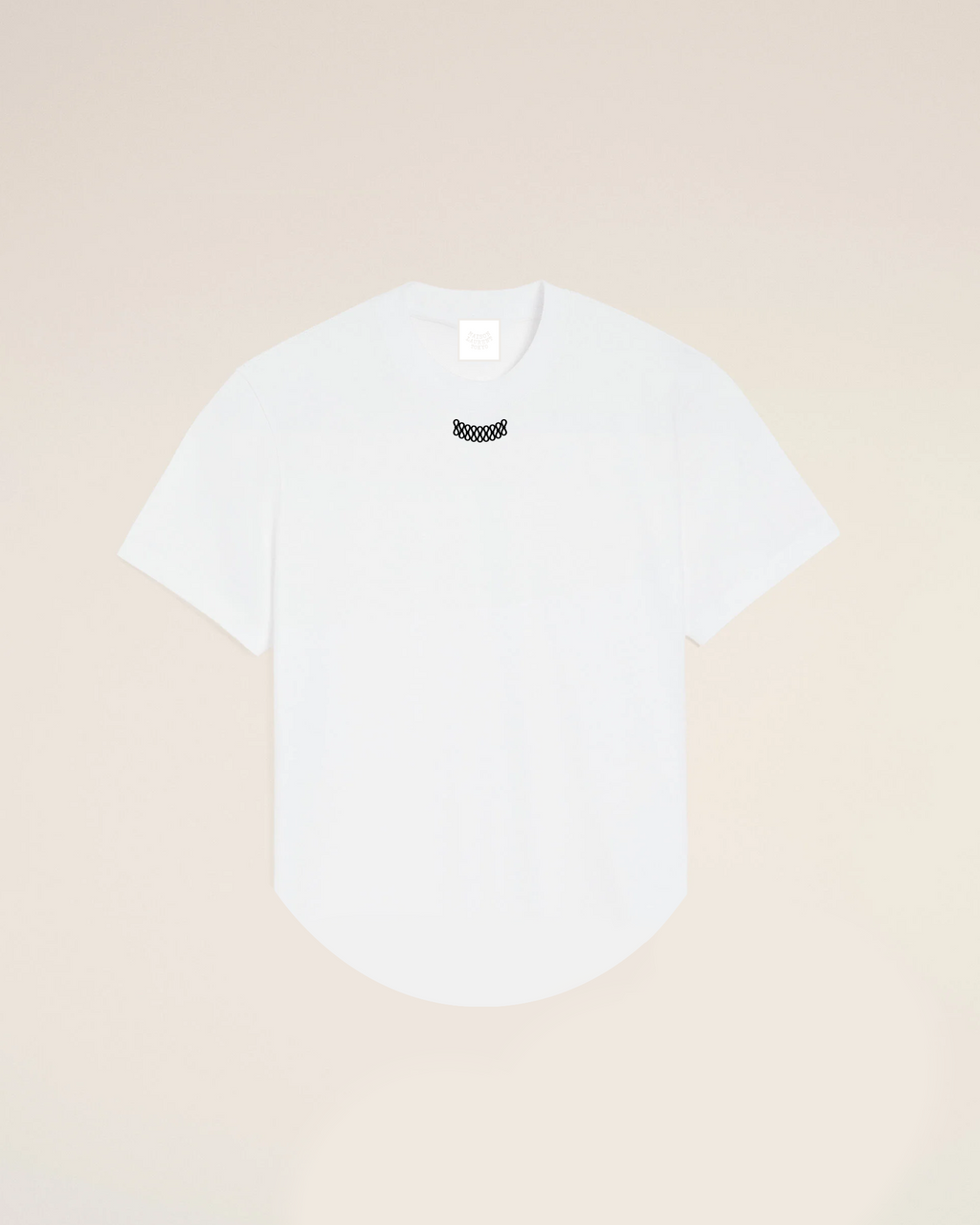 Embroidered T-shirt _ホワイト