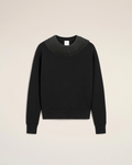 Pleated Ruff Sweatshirt_ブラック
