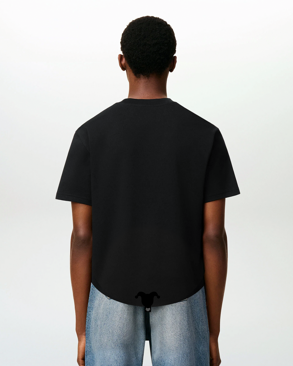 Embroidered T-shirt _ブラック