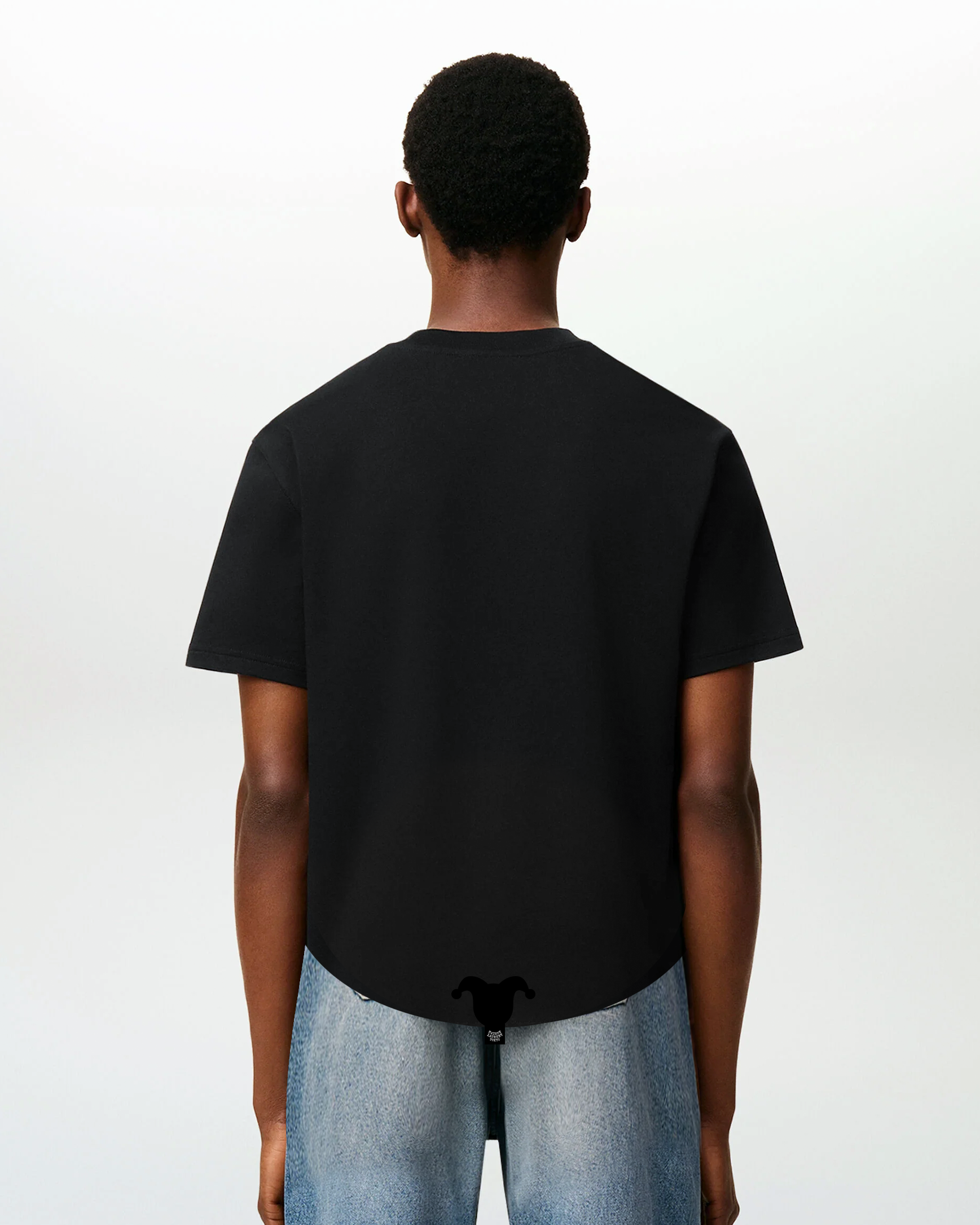 Embroidered T-shirt _ブラック