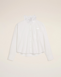Ruff U-Cropped Shirt_ホワイト