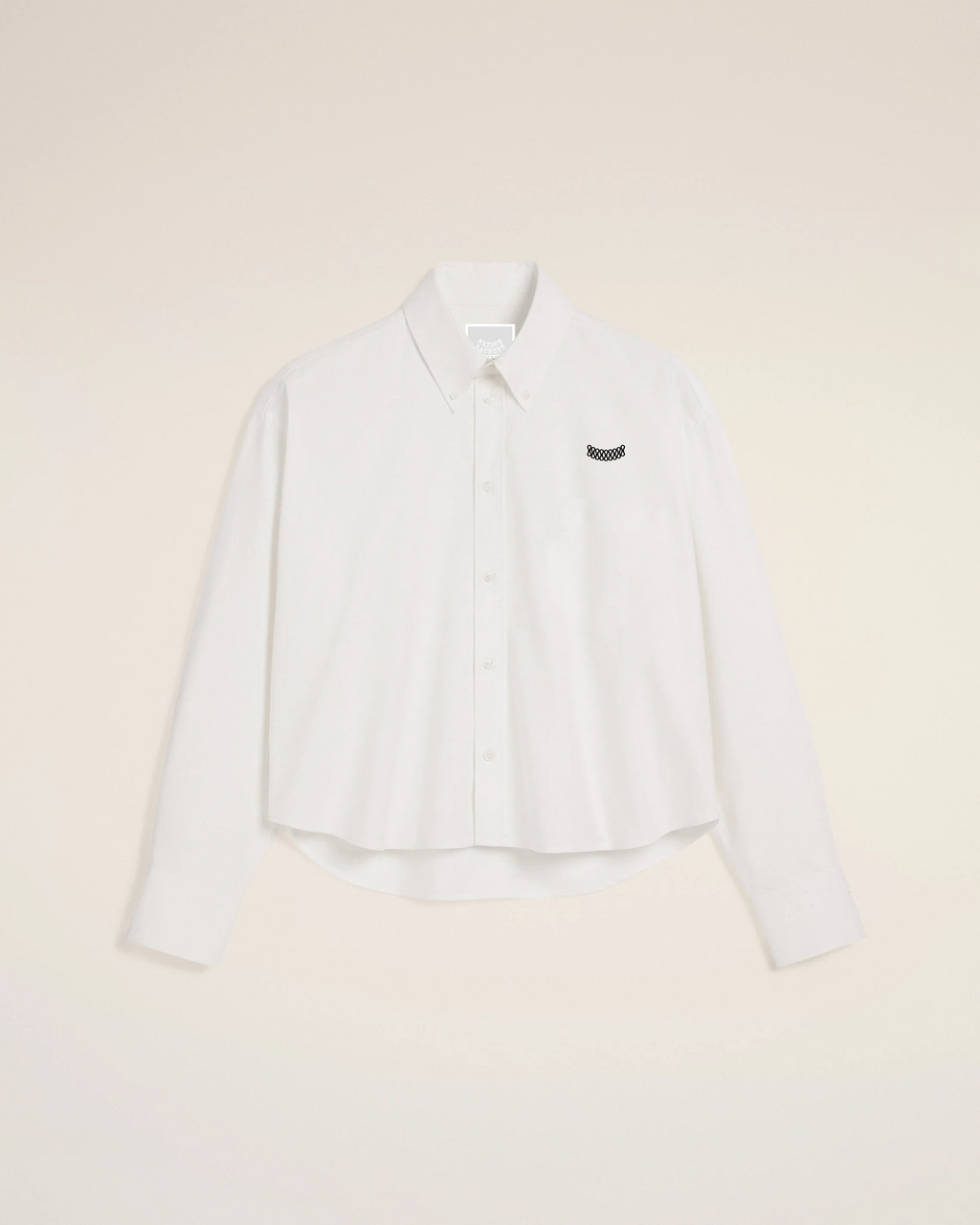 U-Cropped Shirt_ブルー