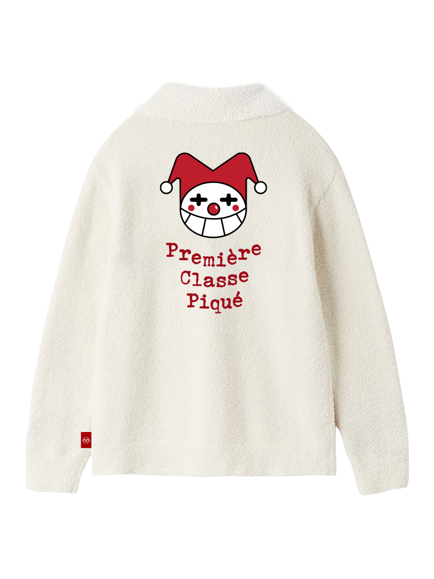 PQ_pique Zip up_グレー