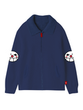 PQ_pique Zip up_ネイビー
