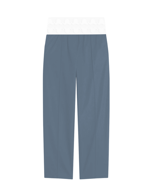 Band Cotton Pants (M)_ブルー