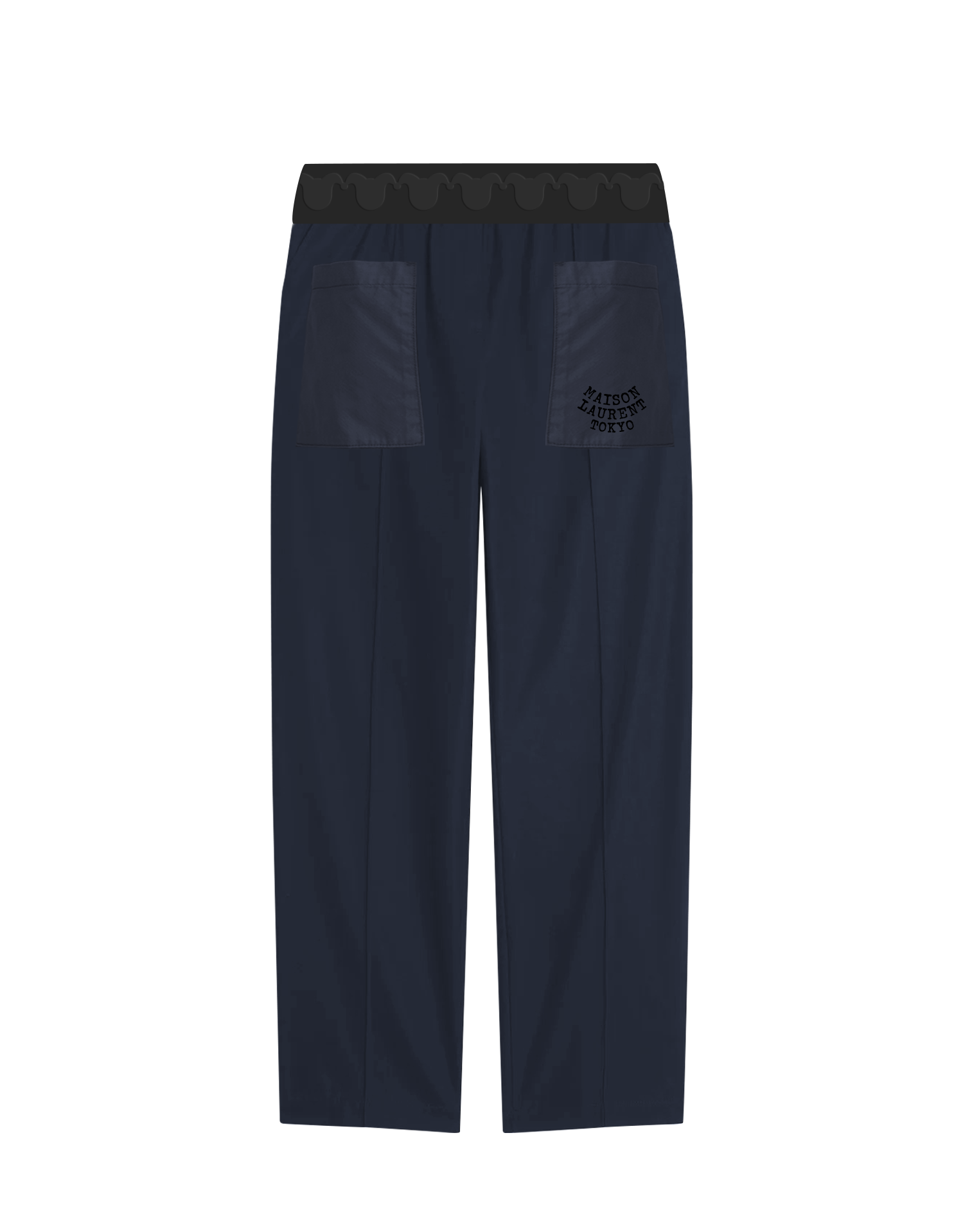 Band Cotton Pants (M)_ネイビー