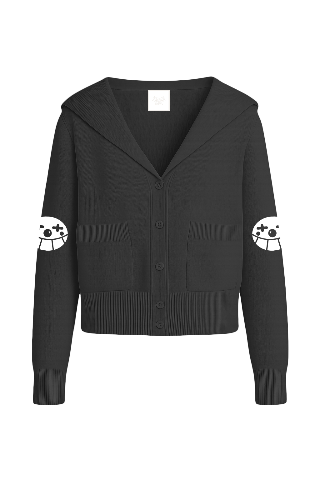 Laurent Cotton Cardigan_ブラック