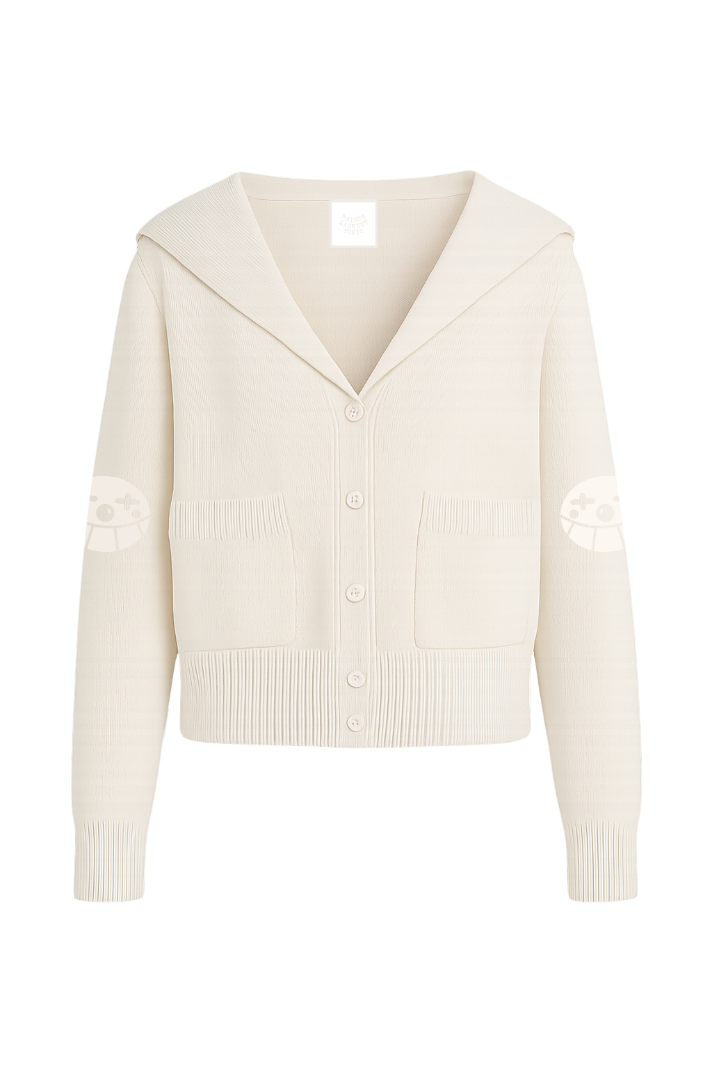 Laurent Cotton Cardigan_ブラック