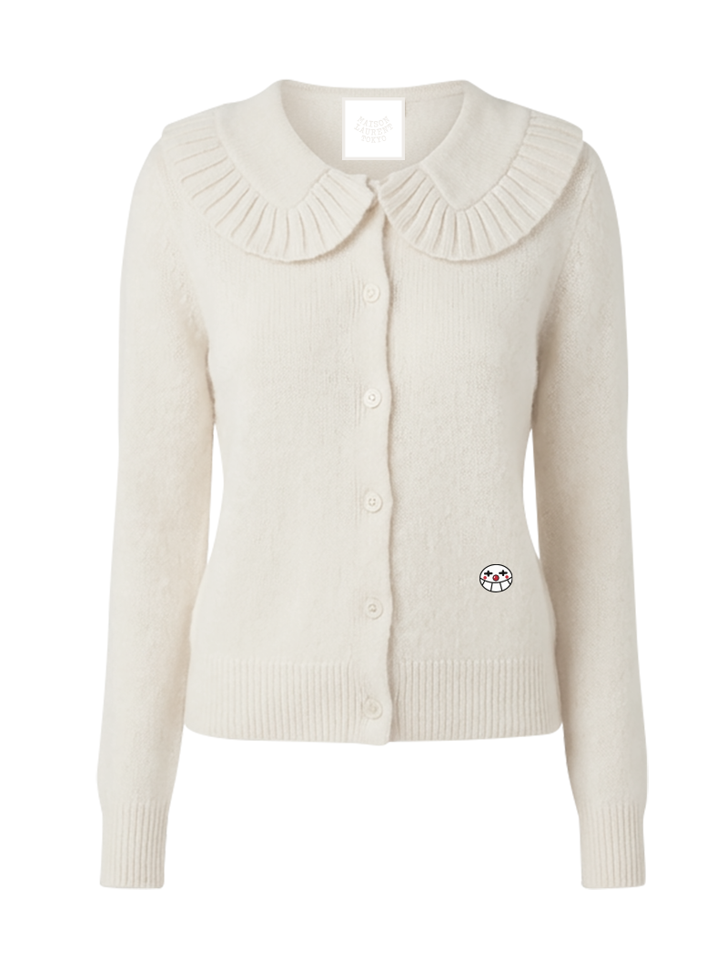 Maison Ruff Cardigan_ブラック