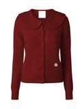 Maison Ruff Cardigan_レッド