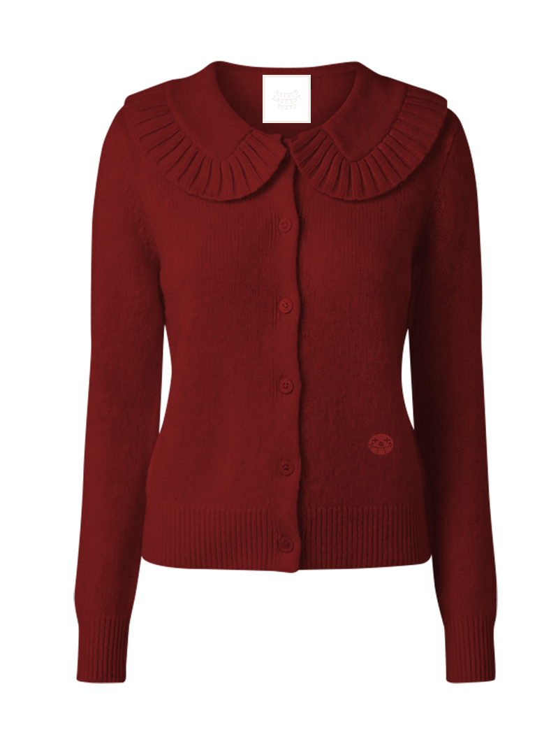 Maison Ruff Cardigan_ブラック