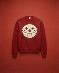 Intarsia Emblem Sweat_レッド