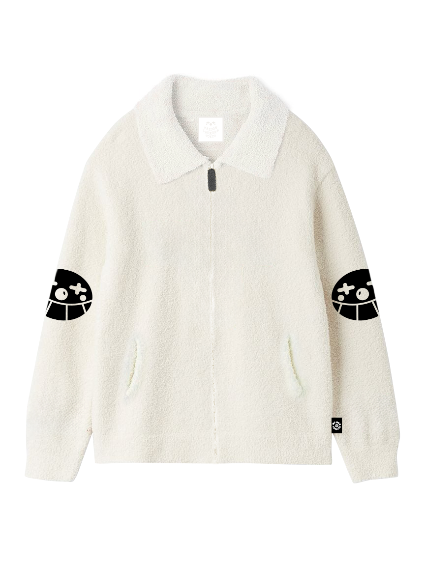 PQ_pique Zip up_ホワイト