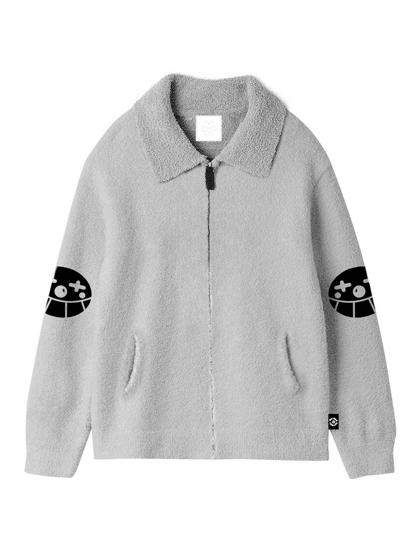 PQ_pique Zip up_ブラック