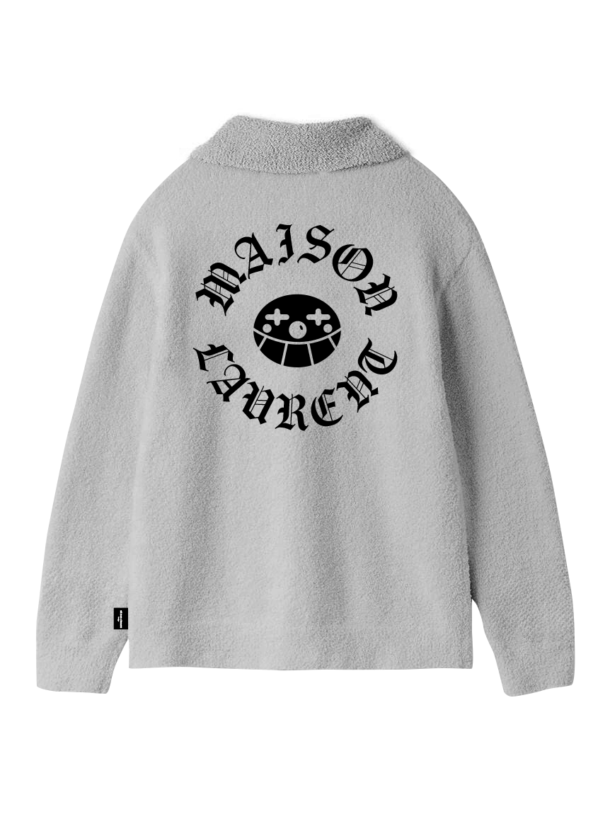 PQ_pique Zip up_グレー