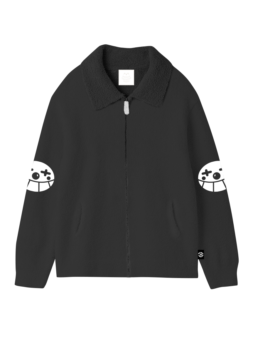 PQ_pique Zip up_ブラック