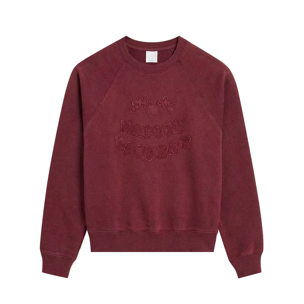 Appliqué Logo Sweatshirt_レッド