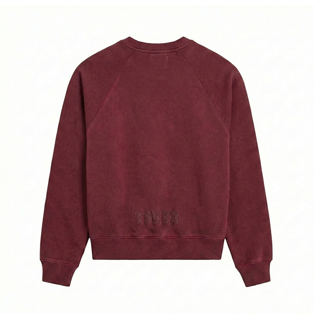 Appliqué Logo Sweatshirt_レッド