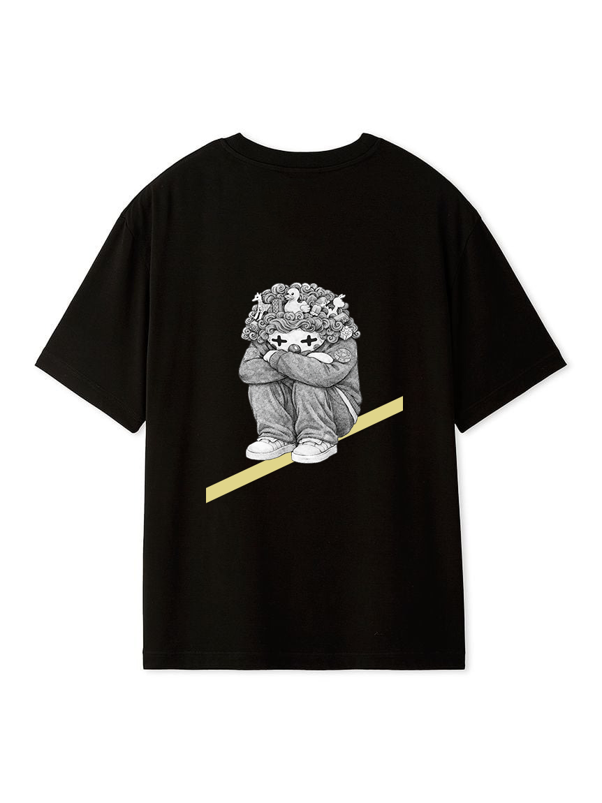 PQ_HDWT T-shirt_グレー