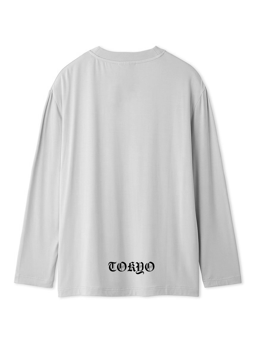 PQ doux ML Long T-shirt_グレー