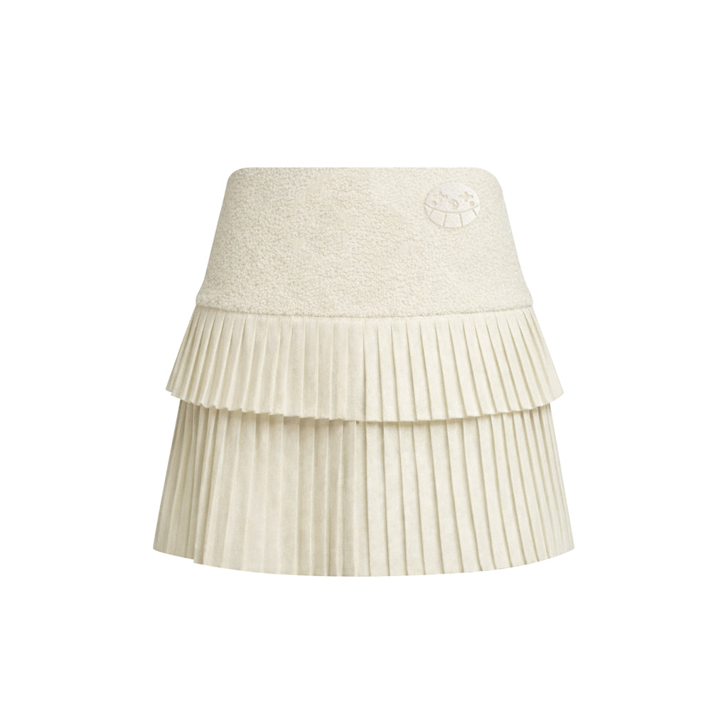 Borg Fleece Ruff Skirt_ホワイト