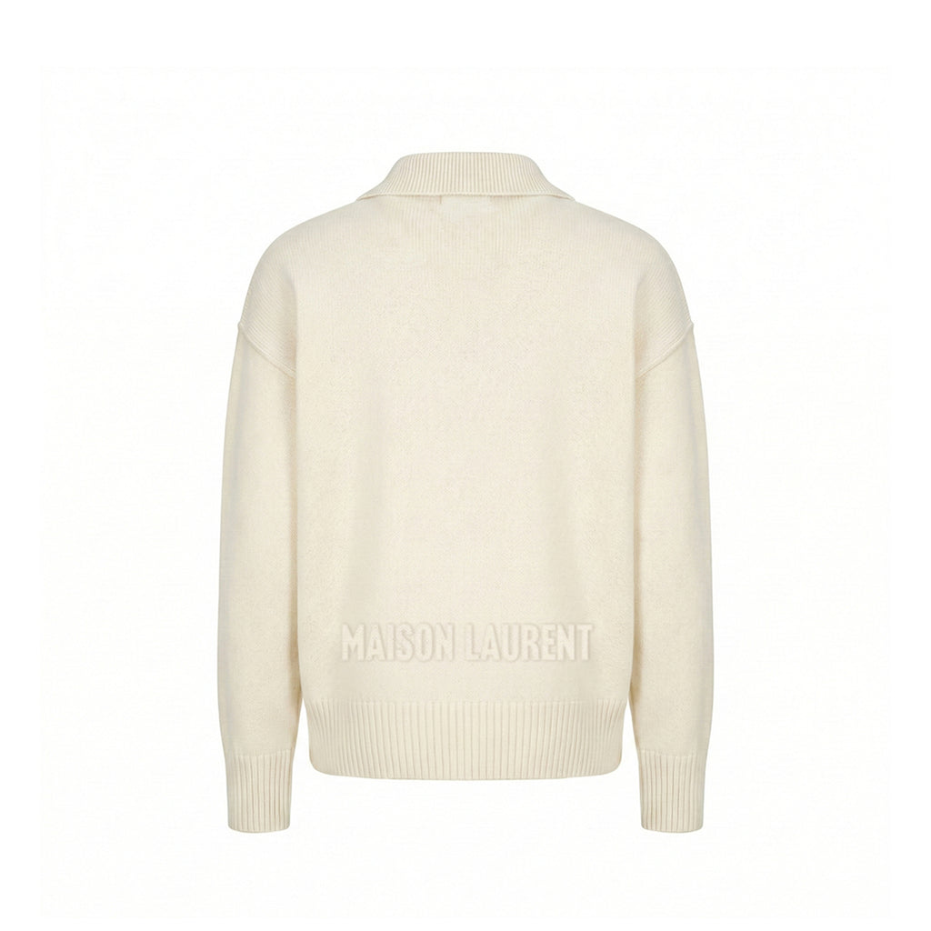 V-neck Knit_レッド