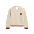 V-neck Knit_レッド