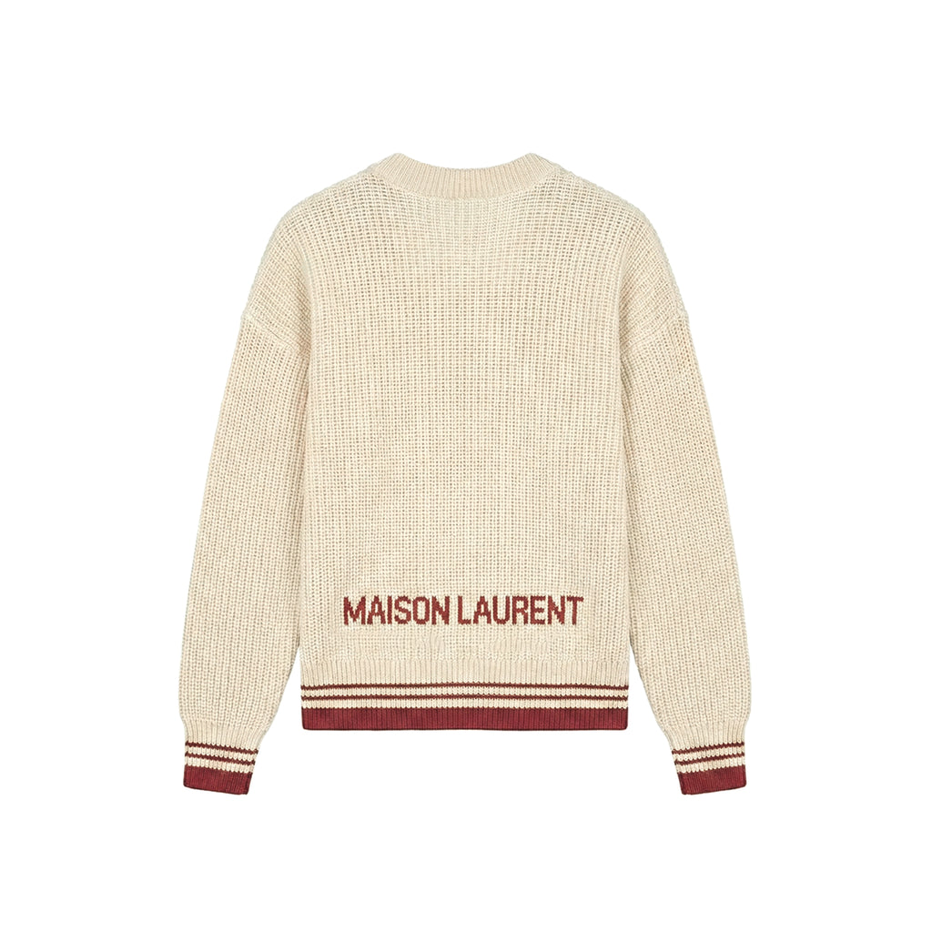 V-neck Knit_レッド