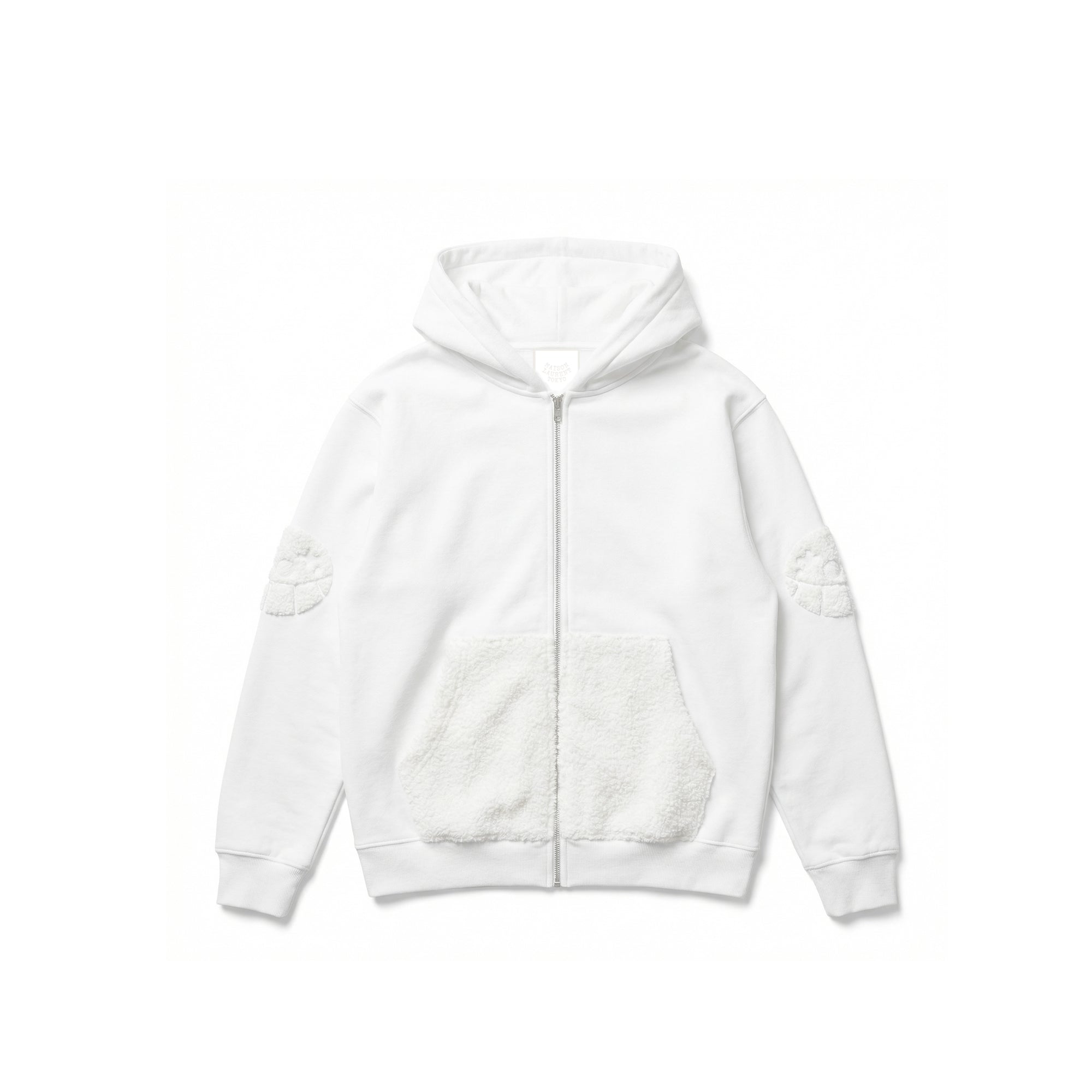 Mix Zip-up Hoodie_グレー