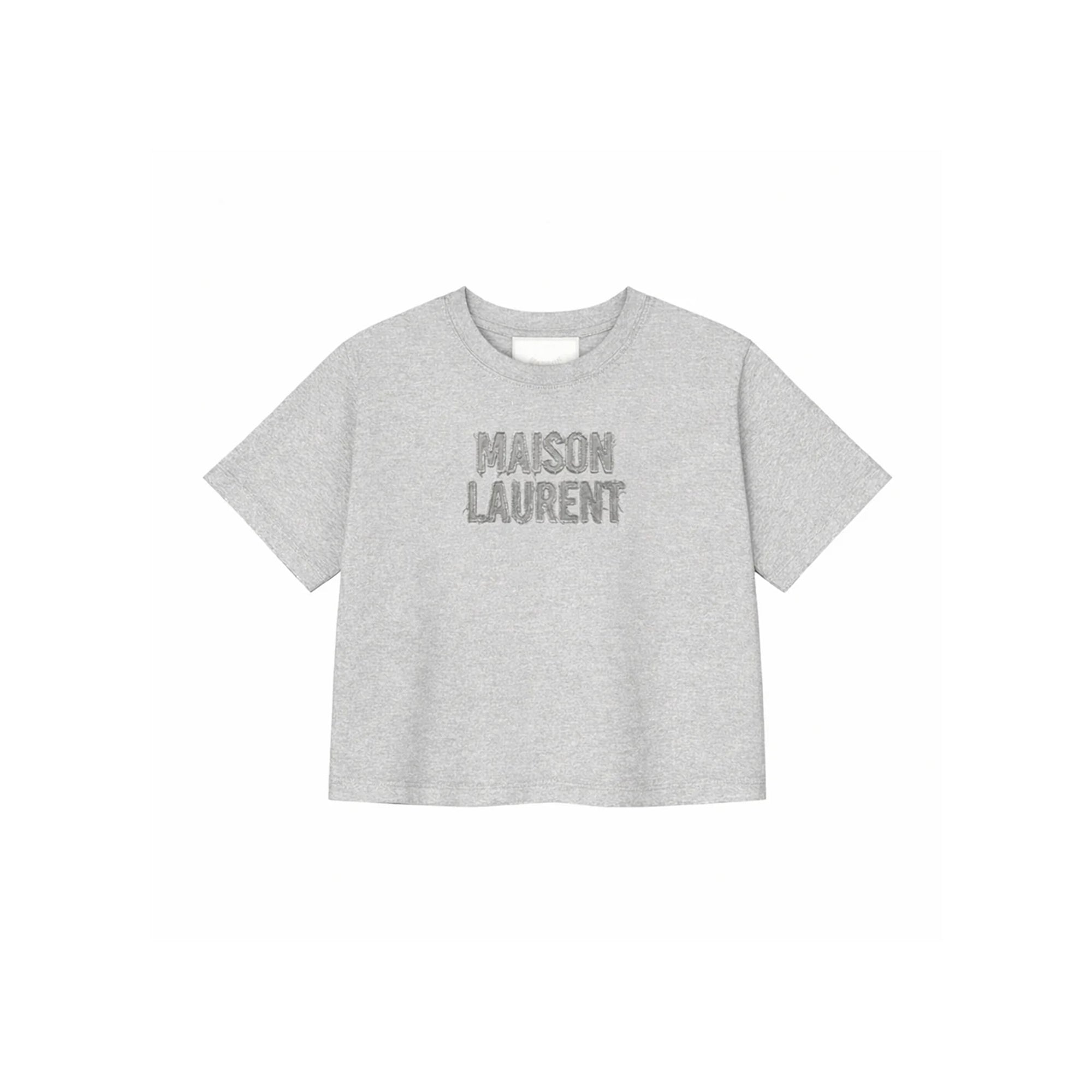 LOGO Appliqué T-shirt_グレー