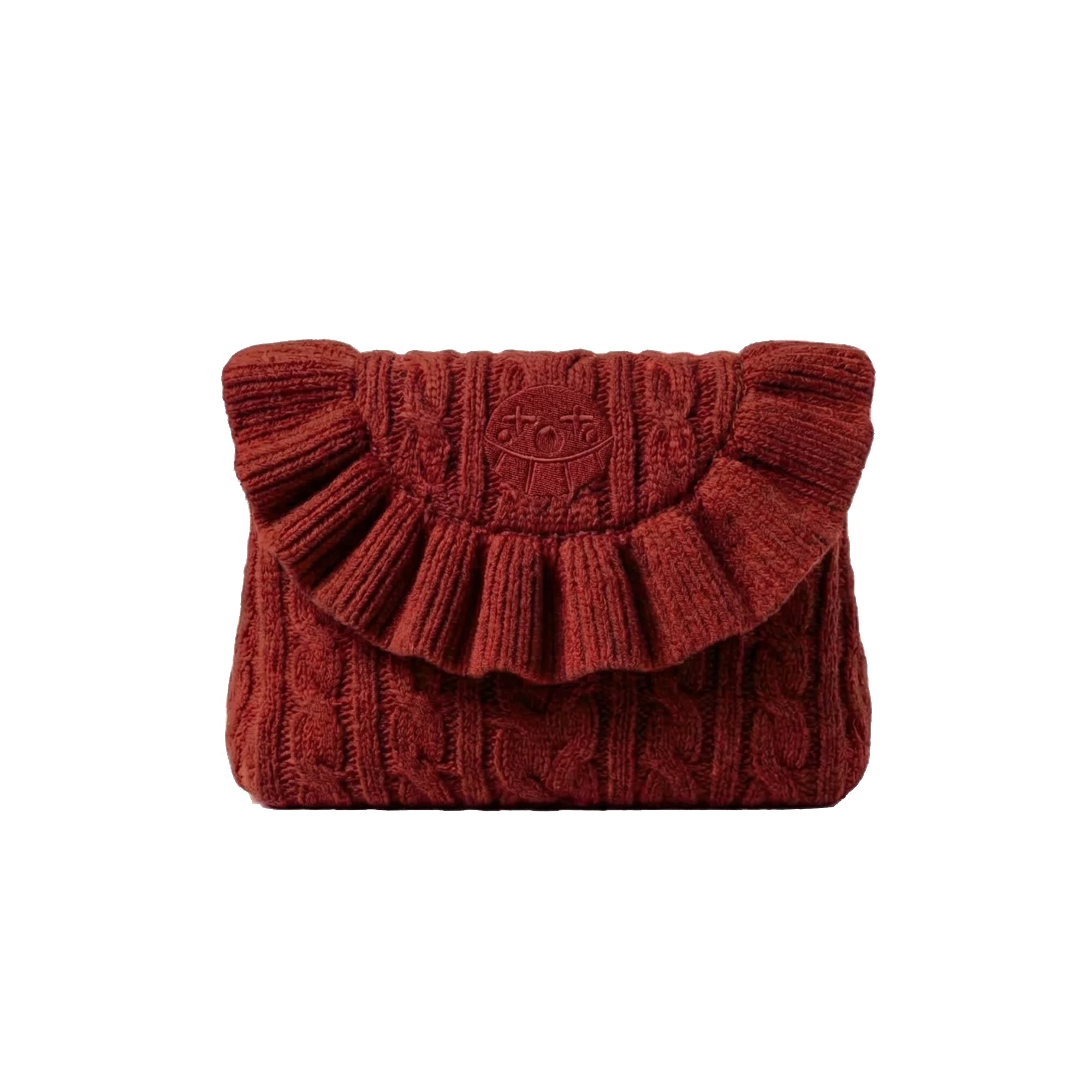 Ruff clutch bag_ブラック