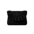 Ruff clutch bag_ブラック