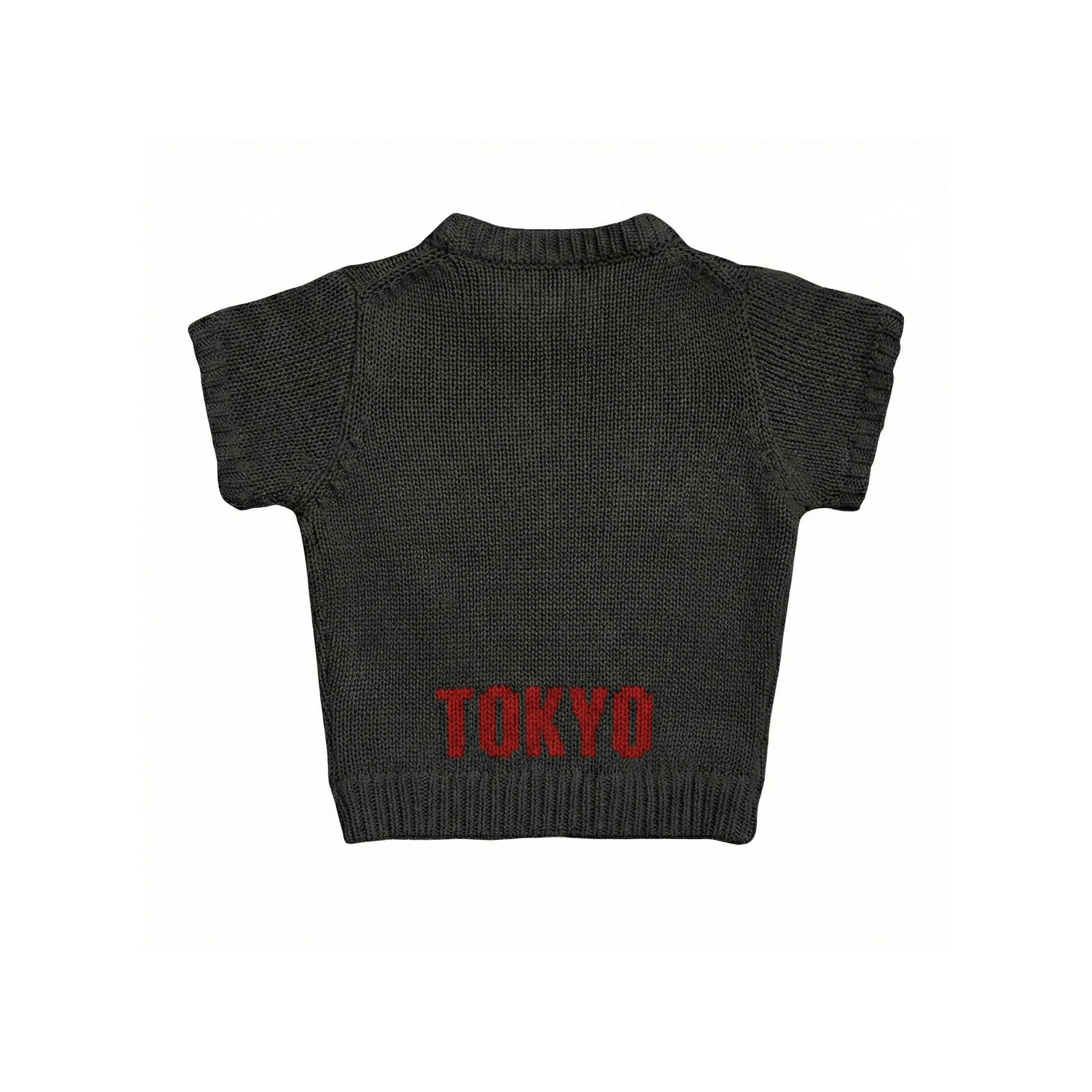 Black Short-sleeve Knit_ホワイト