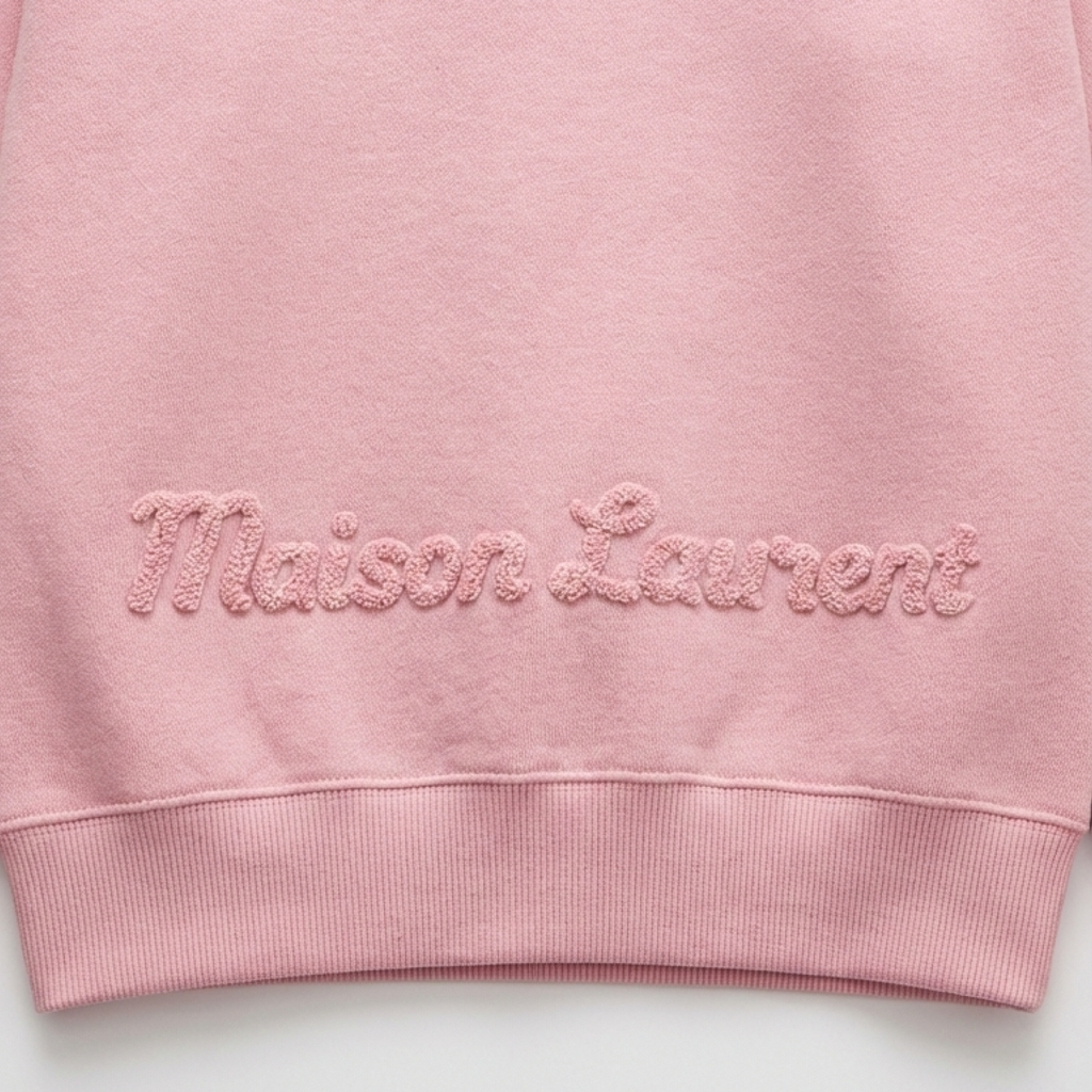 Bouclé Logo Sweatshirt_ピンク