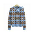 Ribbon Sweater_ブルー