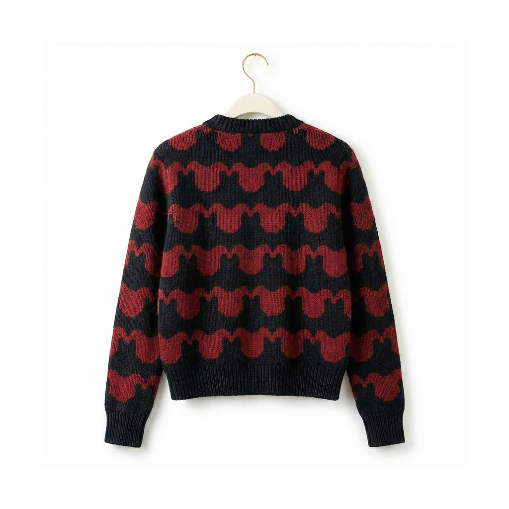 Ribbon Sweater_レッド