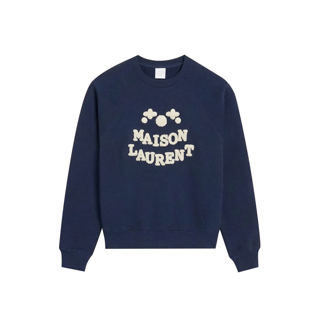 Bouclé Typo Logo Sweatshirt_レッド