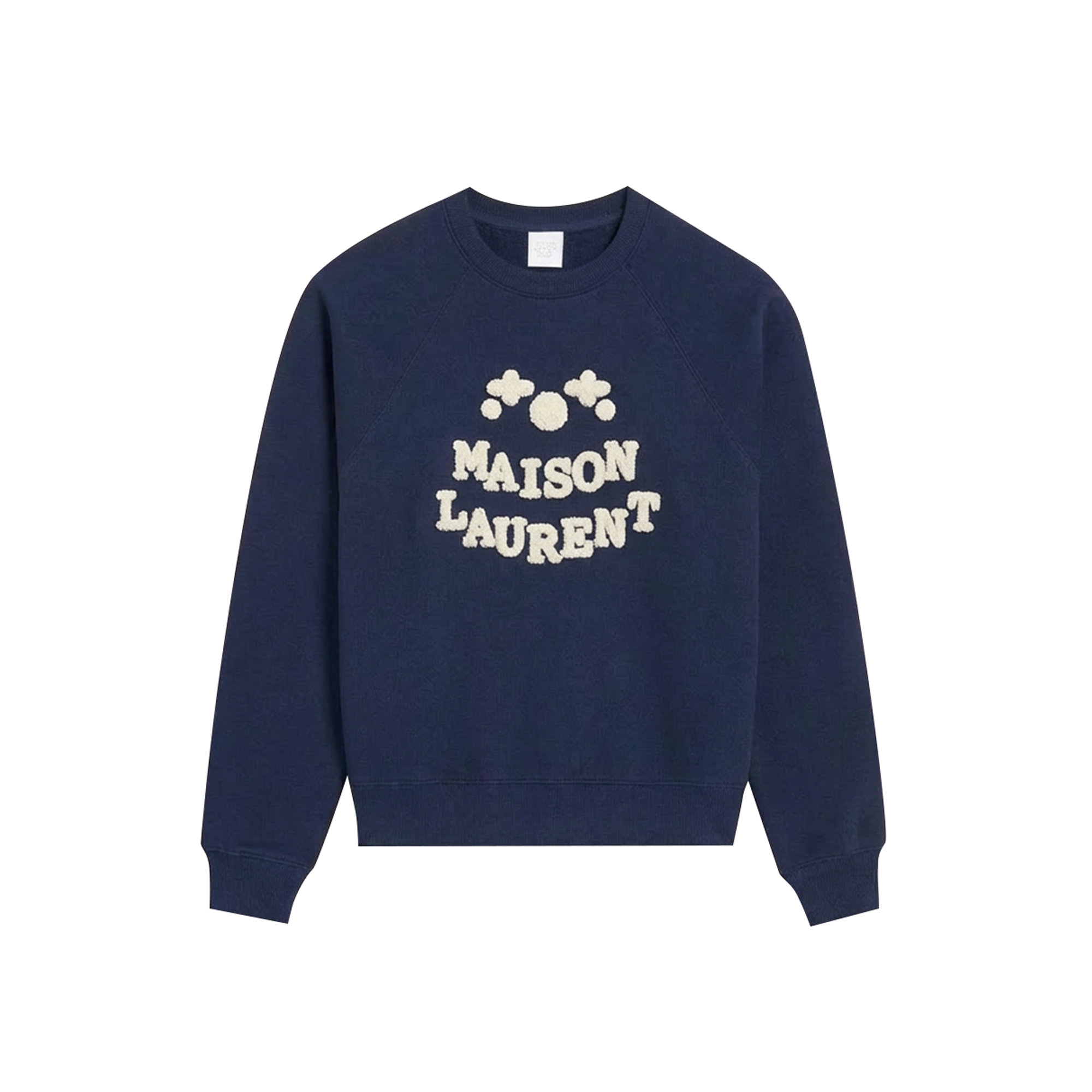 Bouclé Typo Logo Sweatshirt_ネイビー