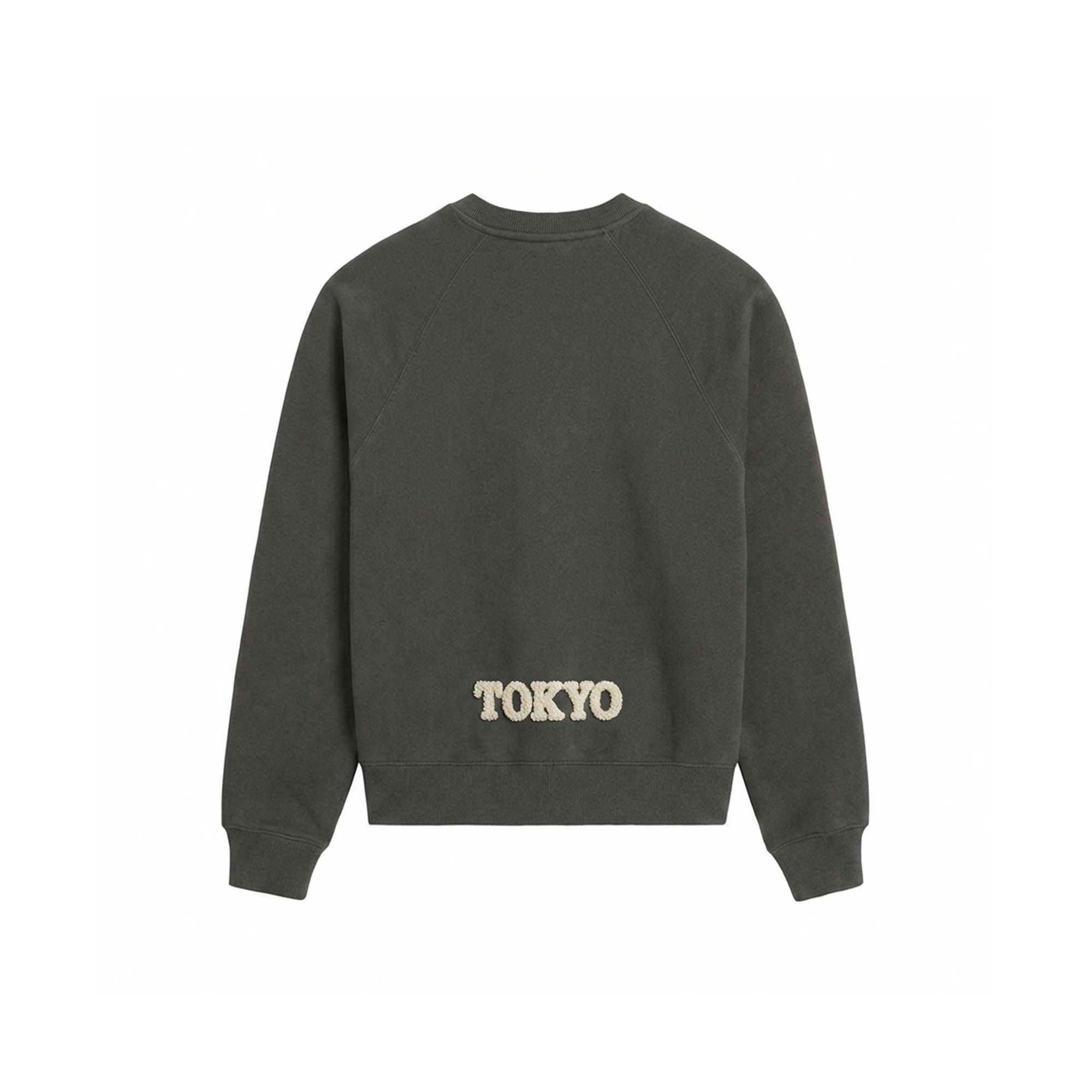 Bouclé Typo Logo Sweatshirt_ブラック