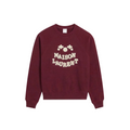 Bouclé Typo Logo Sweatshirt_レッド