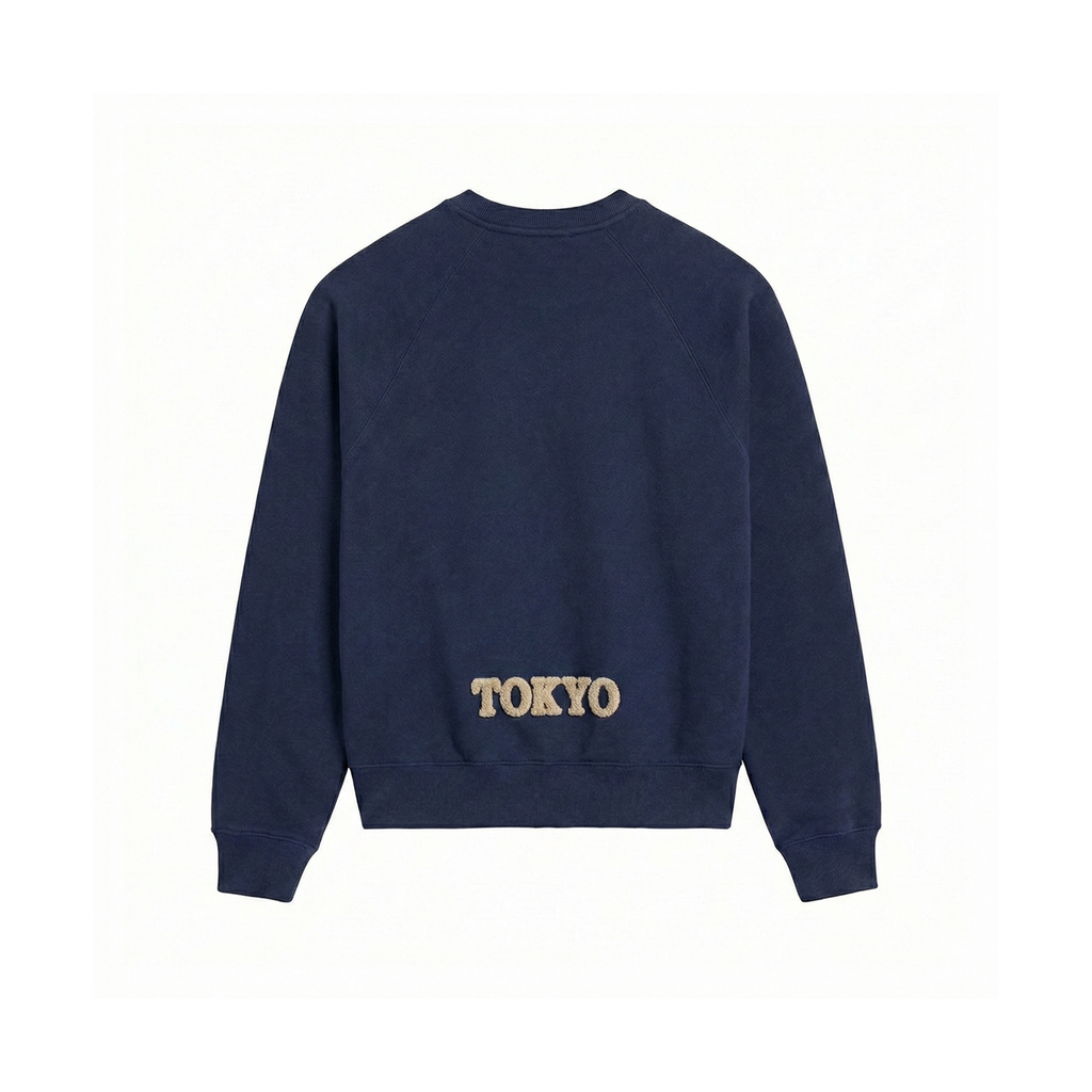 Bouclé Typo Logo Sweatshirt_レッド