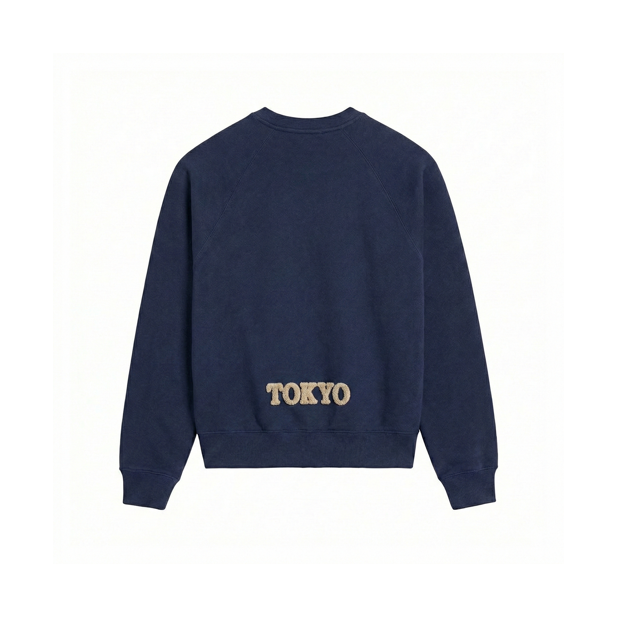Bouclé Typo Logo Sweatshirt_ネイビー