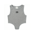 HIGH-CUT TANK TOP_グレー