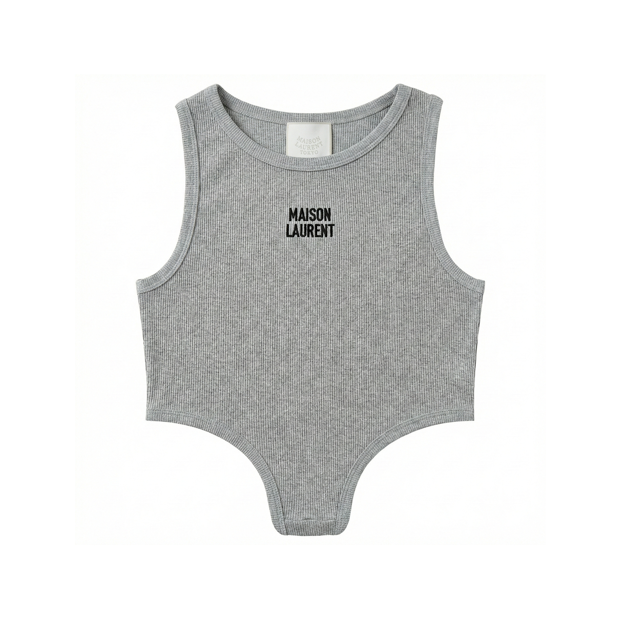 HIGH-CUT TANK TOP_グレー